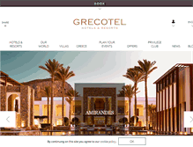 Tablet Screenshot of grecotel.com